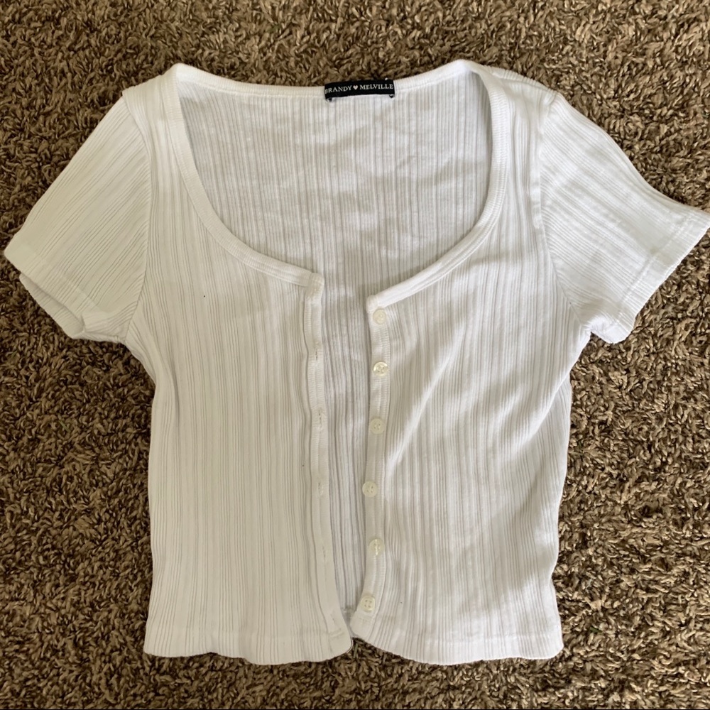Brandy Melville zelly top in white